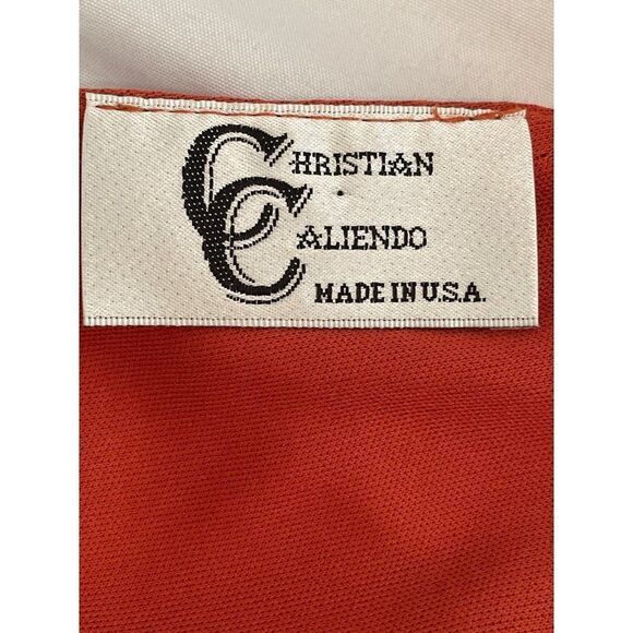 Christian Caliendo Floral swing dress Small triangular keyhole front & back EUC - Picture 5 of 16